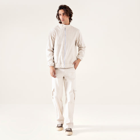 CANVAS BOMBER JACKET